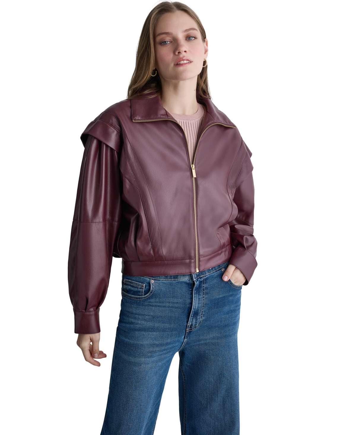 Bcbg Women's Moto Faux Leather Jacket
