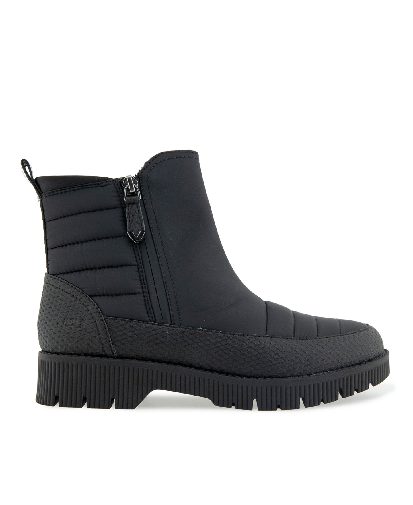 Женские ботинки JBU Abigail Weather Ready Wide Casual Zipper Booties, цвет: Чёрный — фото 2
