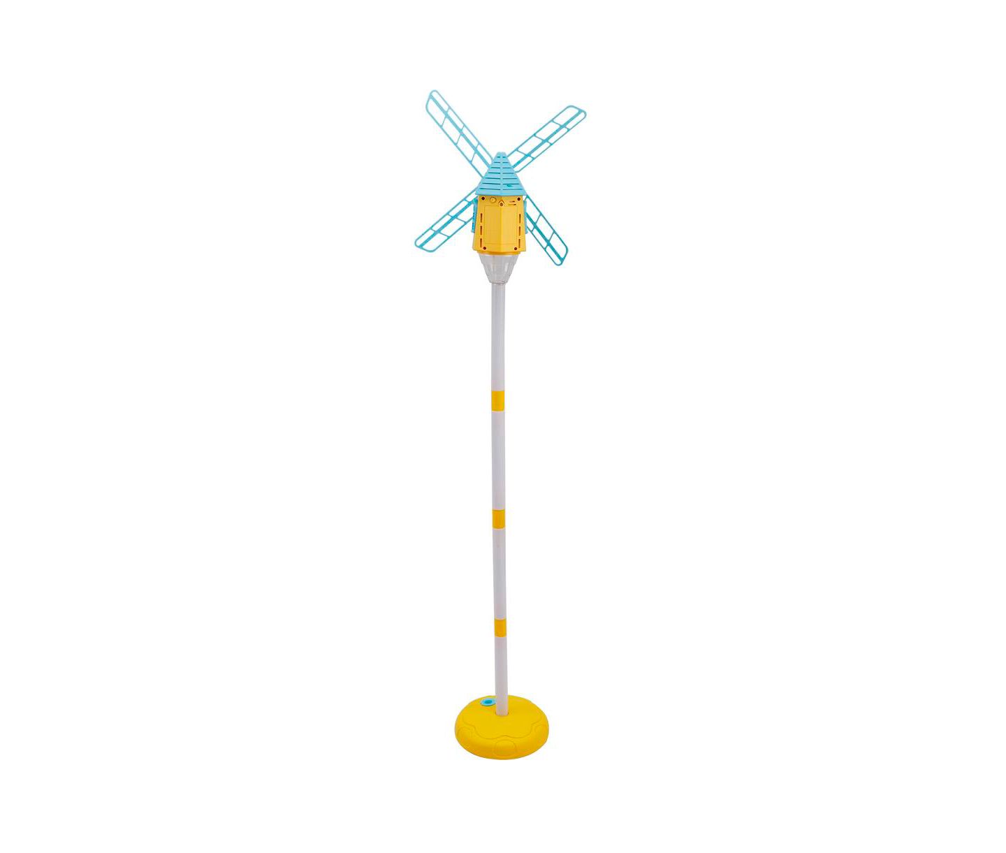 Детская игрушка Bruce & Shark Standing Windmill 10-Nozzle Bubble Machine with Adjustable Height and Lights, 4.5 oz, Ages 3+, цвет: Синий — фото 3