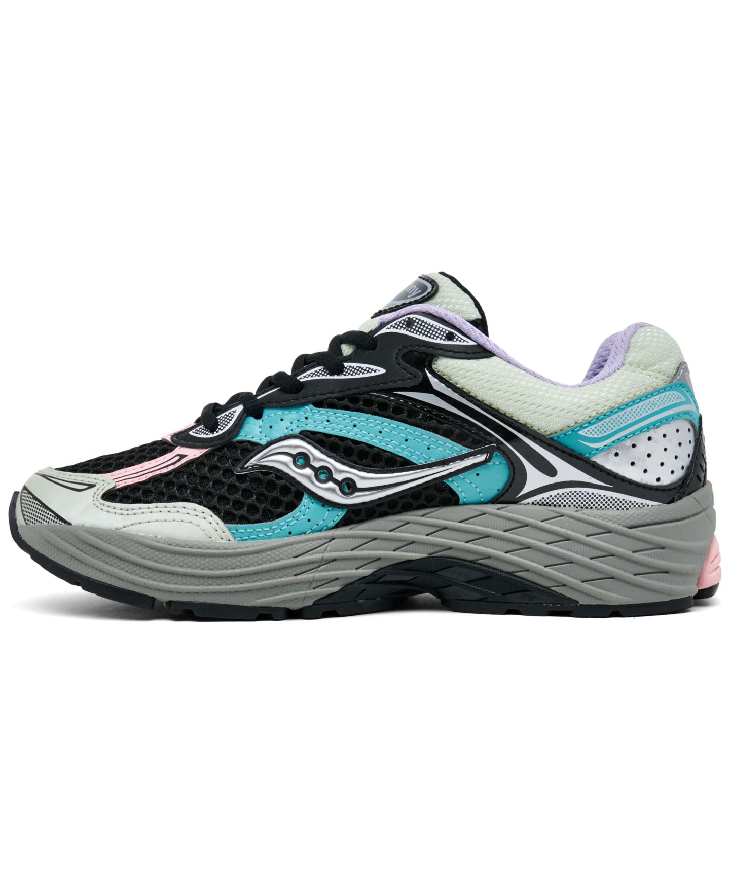 Женские кроссовки Saucony ProGrid Omni 9 Lifestyle Retro, цвет: Чёрный / Разноцветный — фото 3
