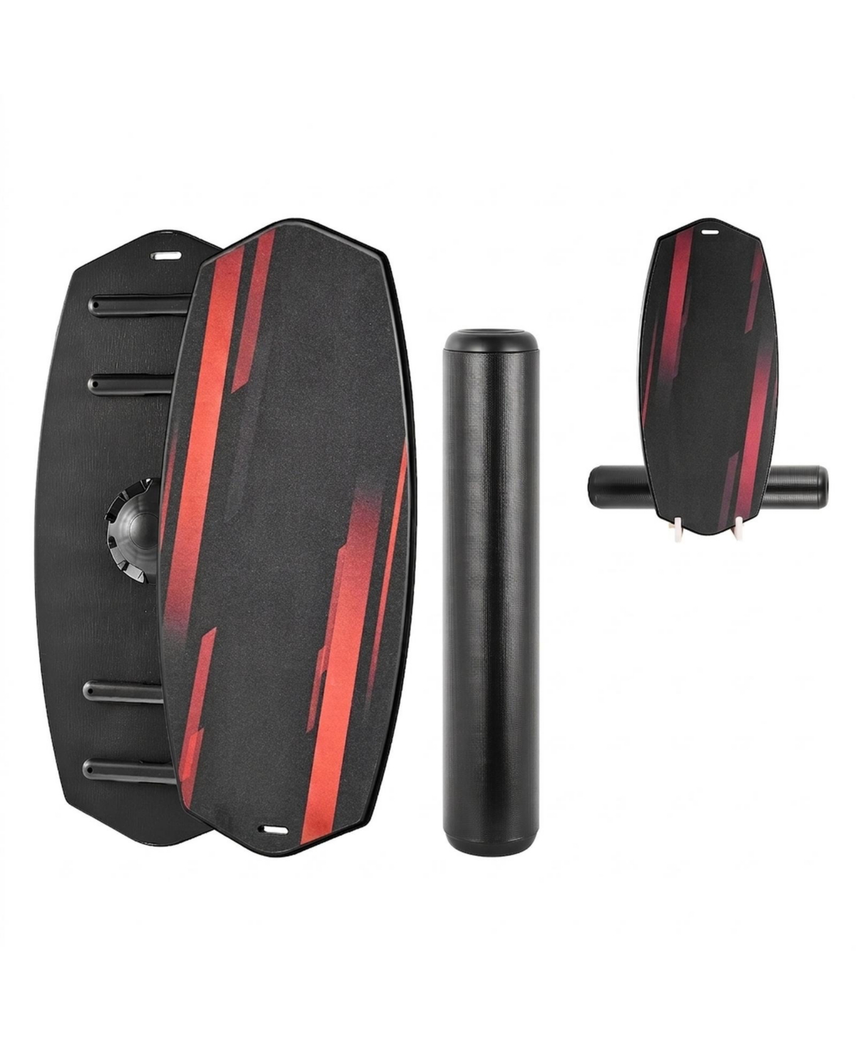 Hongge 32-Inch Wooden Balance Board Trainer with Roller Set