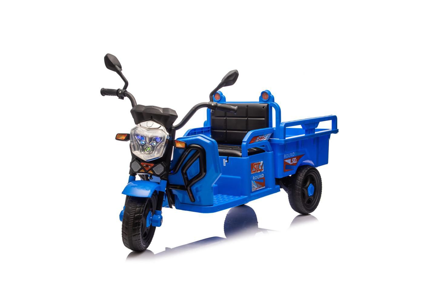 Детская игрушка YOBTOP Kids Ride-On Electric Cargo Truck with LED Lights, 110 lbs. Capacity, Ages 3–6, цвет: Синий — фото 1