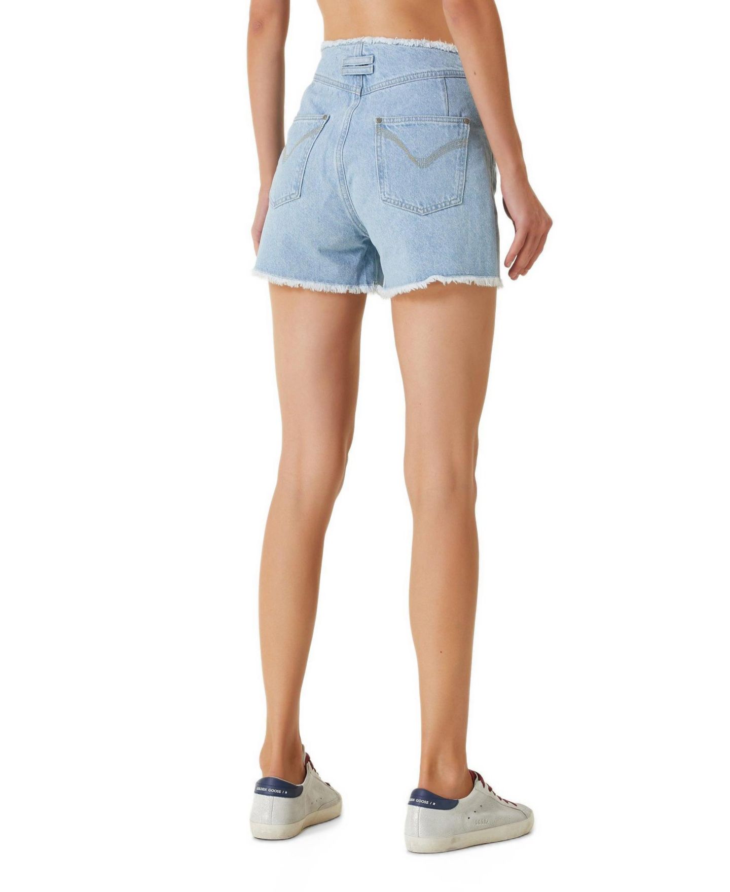 Женские шорты PCFG Cotton High Waist Denim, цвет: Синий — фото 2