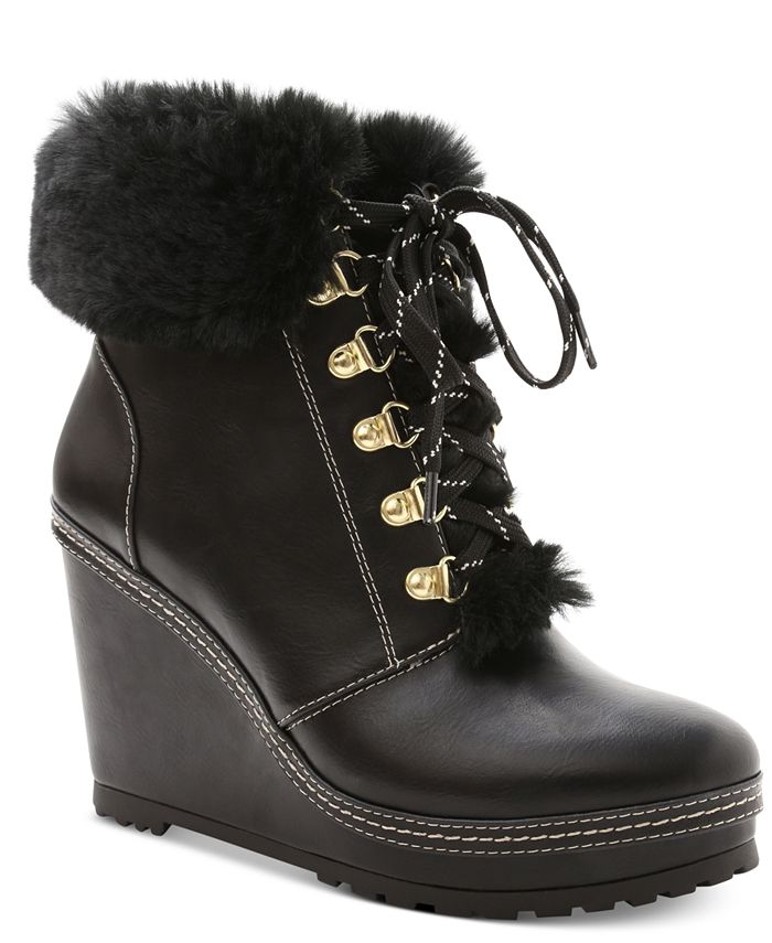 Nanette Lepore Nanette by Malee Wedge Booties - Macy's
