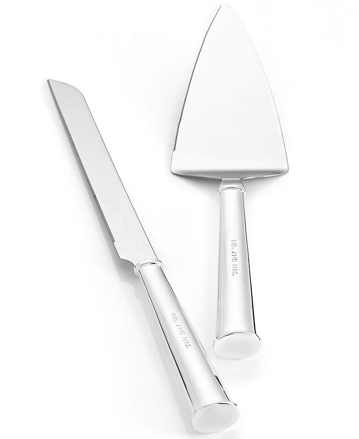 Kate Spade new york Darling Point Mr & Mrs Engraved Cake Knife and Server &  Reviews - Serveware - Dining - Macy's