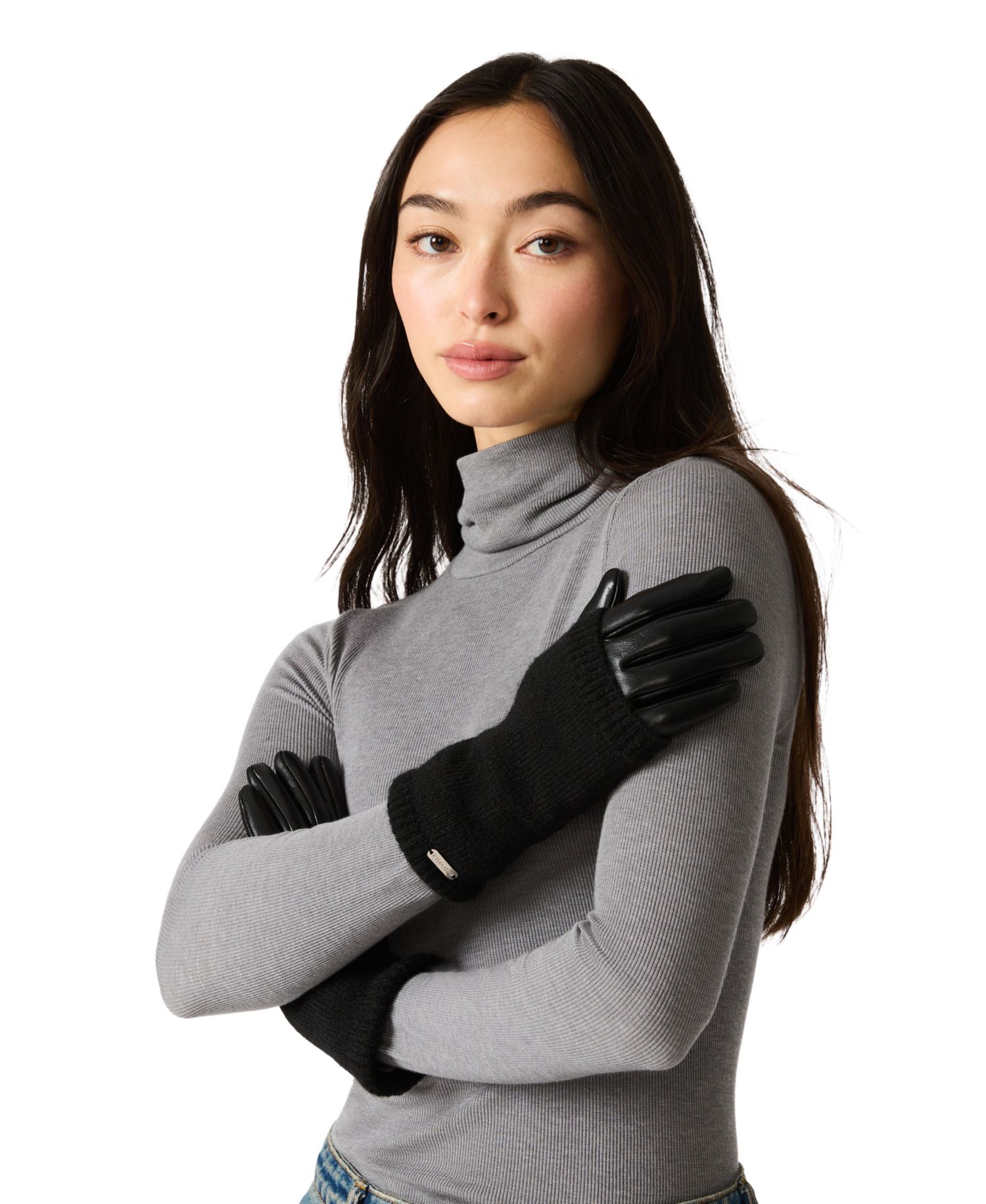 Women's Rib-Knit Cuff Gloves