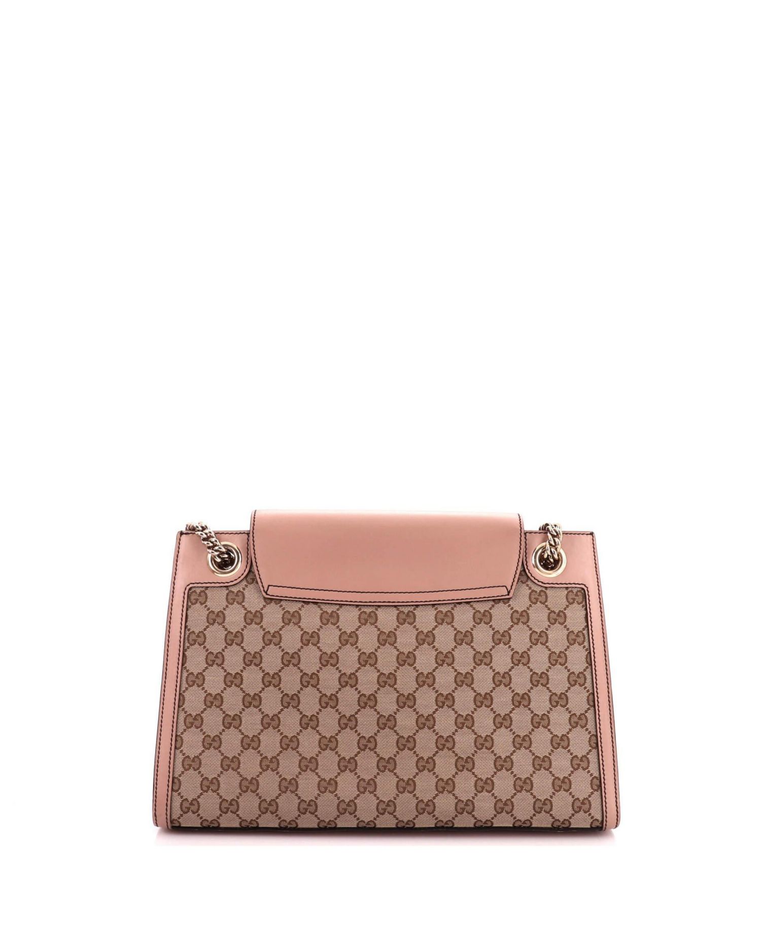 Large Emily Chain Flap Shoulder Bag GG Canvas and Leather