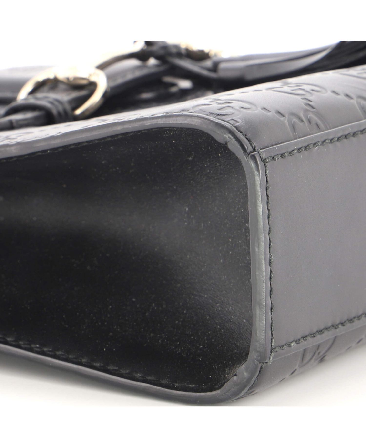 Small Emily Chain Flap Shoulder Bag Guccissima Leather