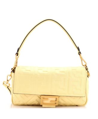 Medium Baguette NM Bag Zucca Embossed Leather