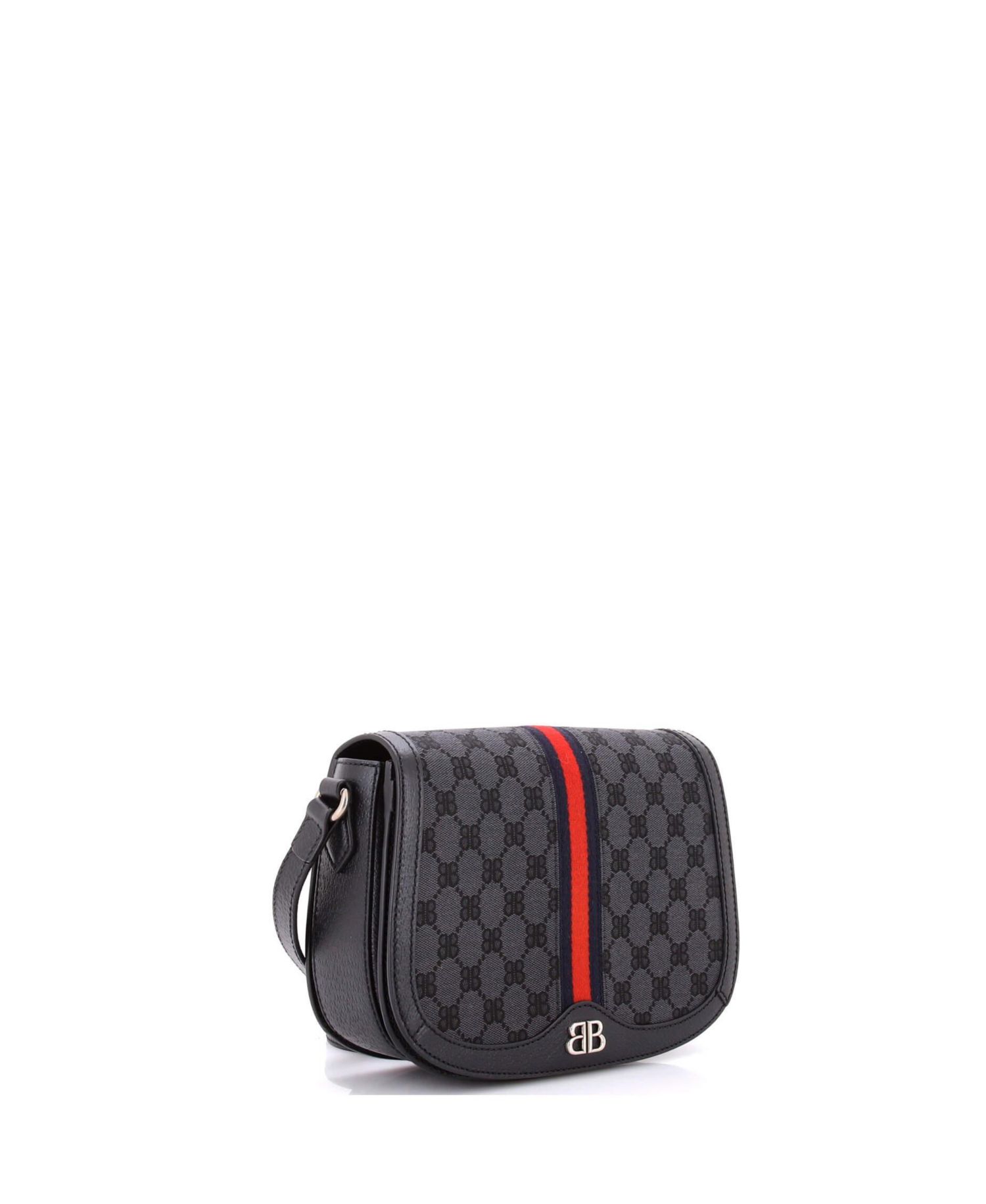 Medium x Balenciaga The Hacker Project Flap Messenger Bag BB Canvas