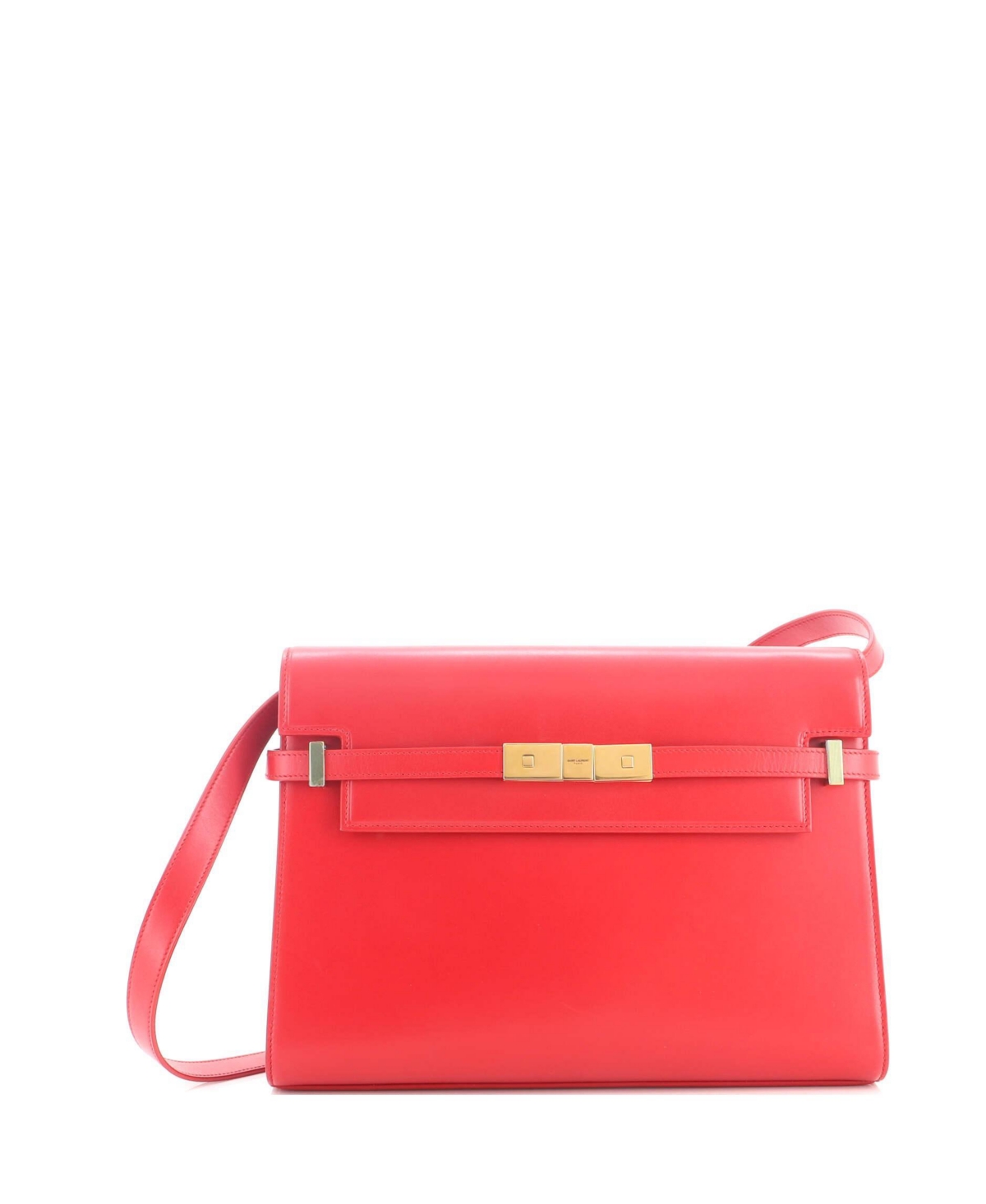 Pre-Owned Saint Laurent Medium Manhattan Shoulder Bag Leather - Red