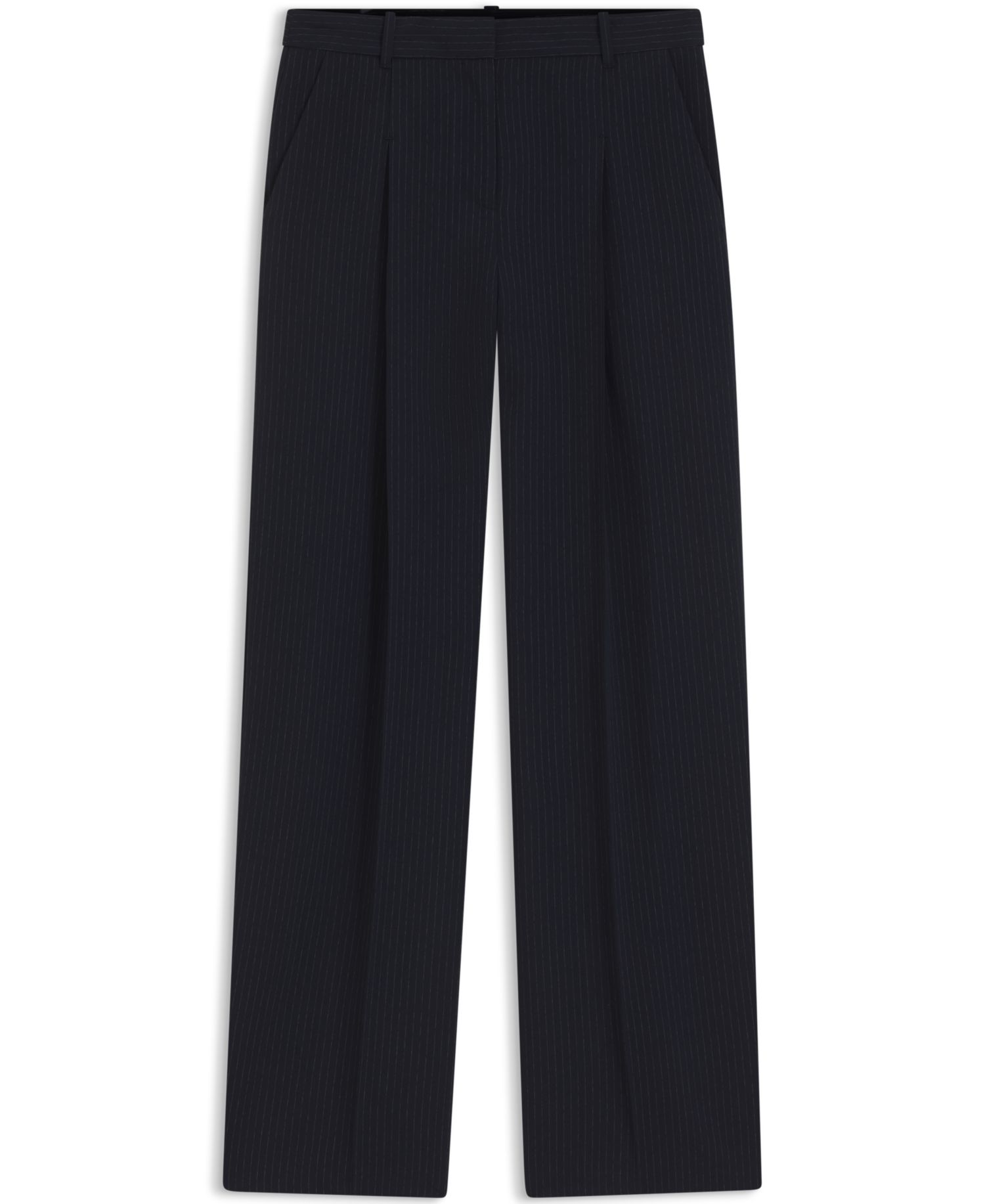 BOSS by Women's Stretch Crepe Regular-Fit Pants