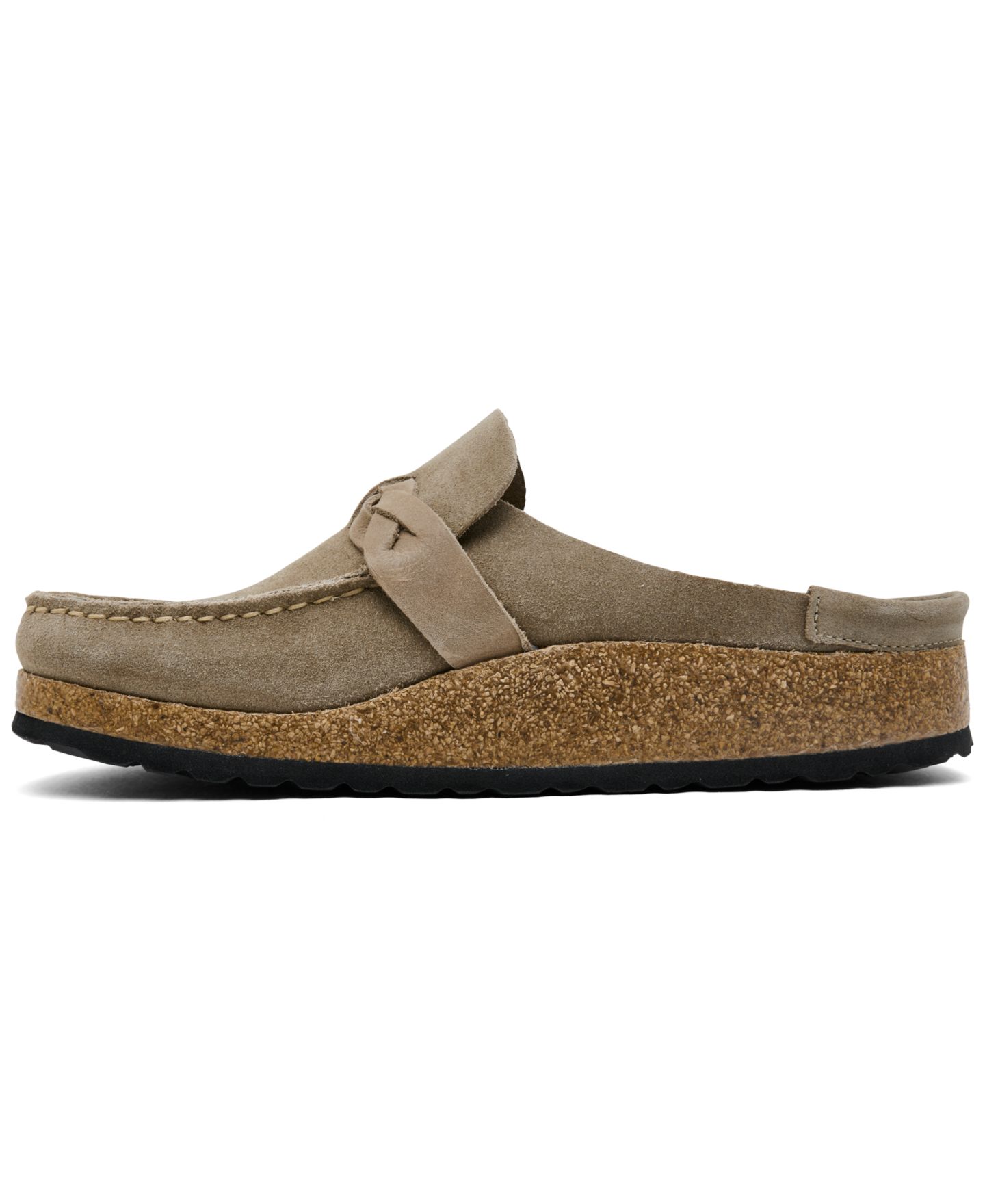 Женские сабо Birkenstock Buckley Braided Suede, цвет: Серо-коричневый — фото 3
