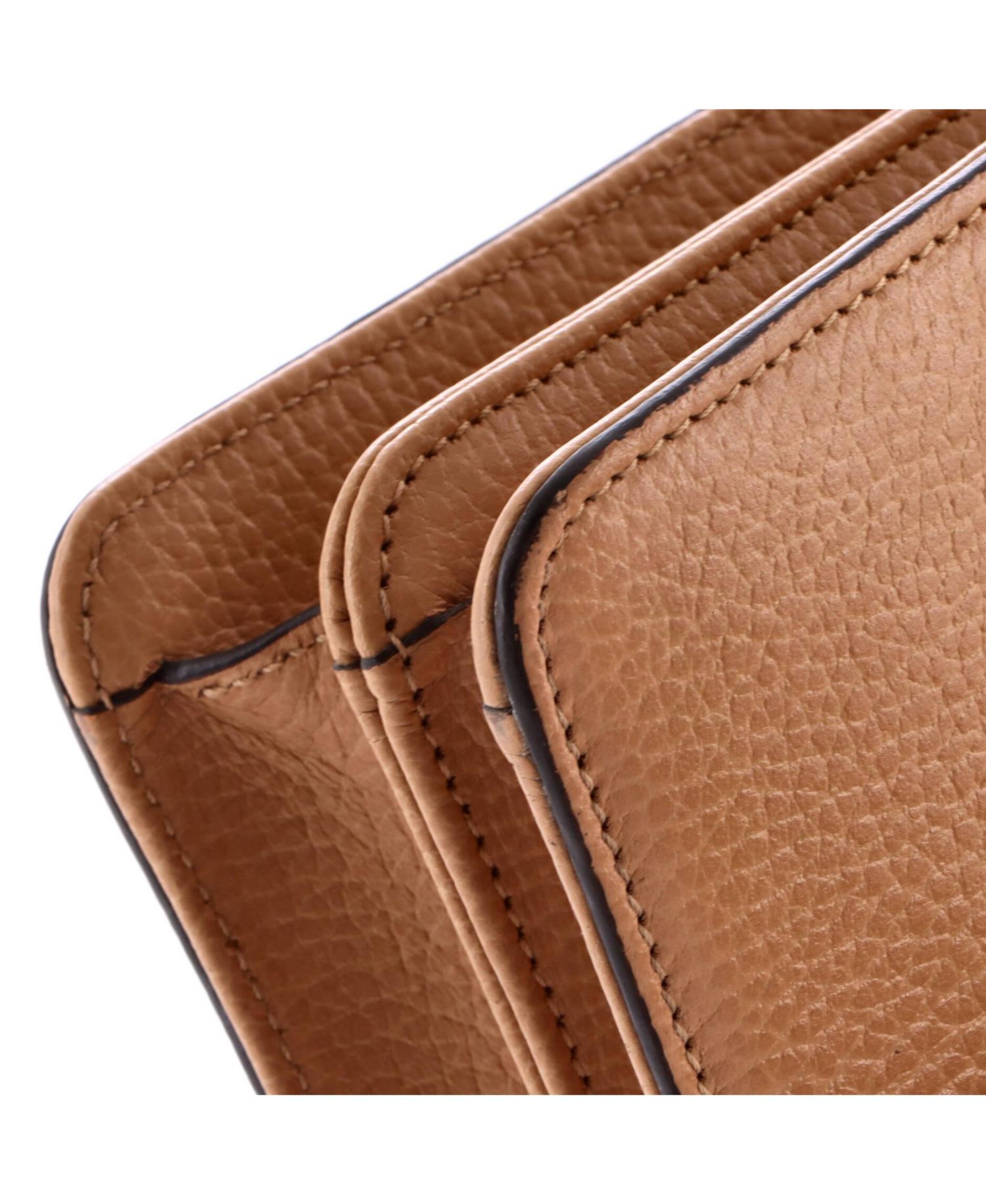 Small Interlocking Shoulder Bag Leather