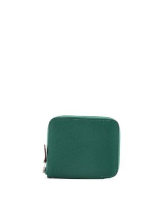 Pre-Owned Hermes Compact Azap Zip Around Wallet Silk'in Epsom