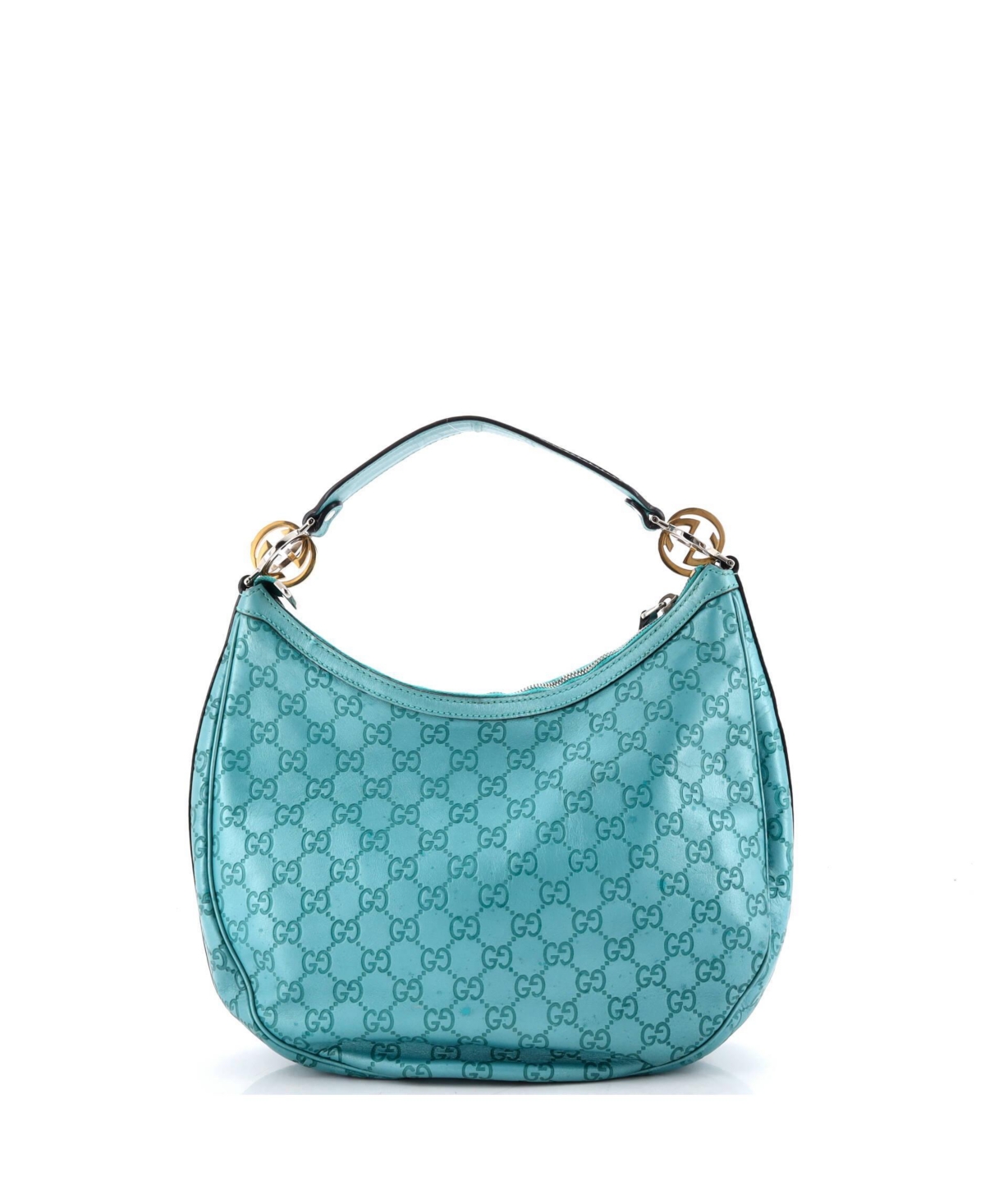 Pre-Owned Gucci Medium Twins Hobo Guccissima Leather