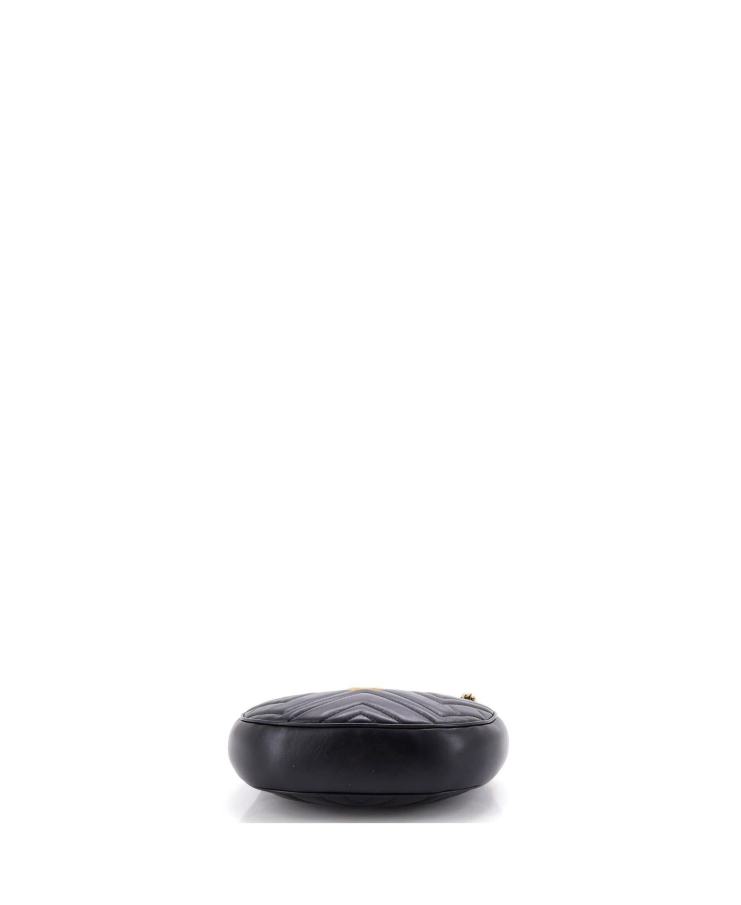 Mini GG Marmont Half Moon Hobo Matelasse Leather