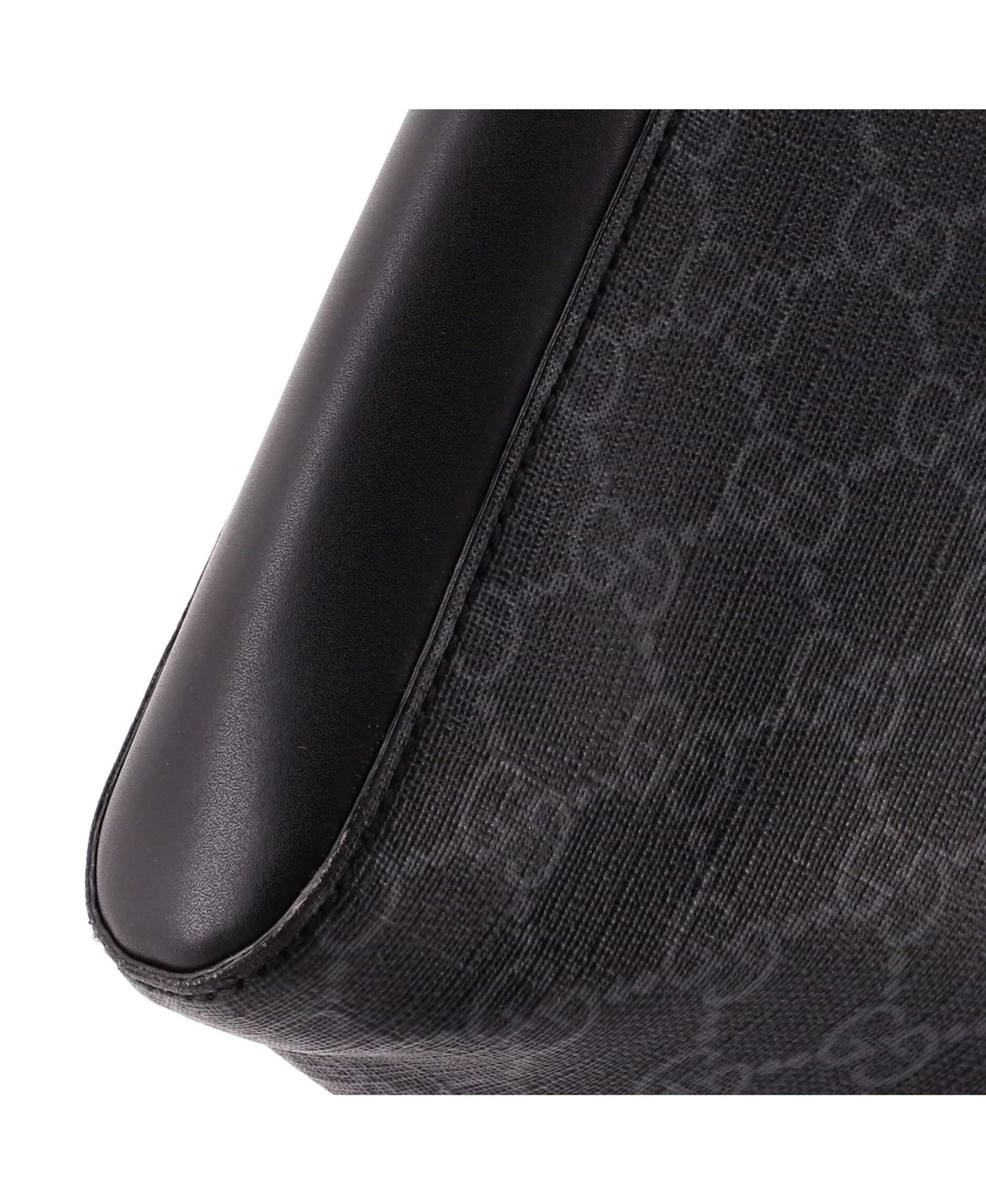 Medium Web Strap Front Zip Messenger Bag GG Coated Canvas
