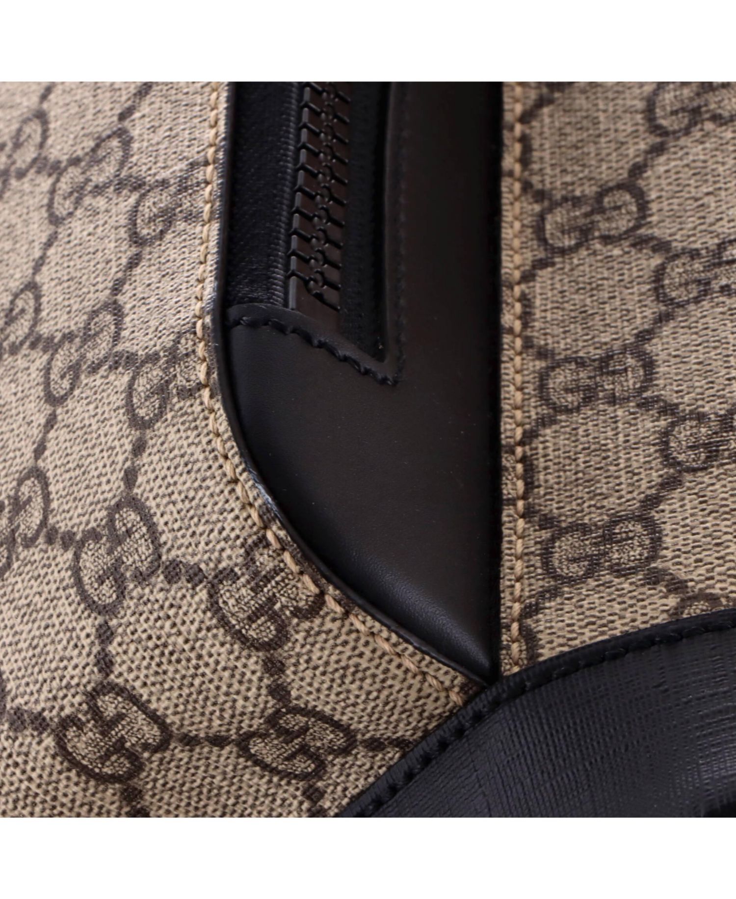 Medium Zip Pocket Backpack GG Coated Canvas