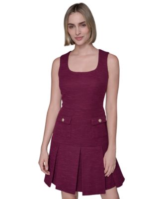 Women's Knit Tweed Shift Dress