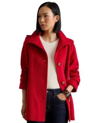 Women's Icon Hooded A-Line Coat, Created for Macy's