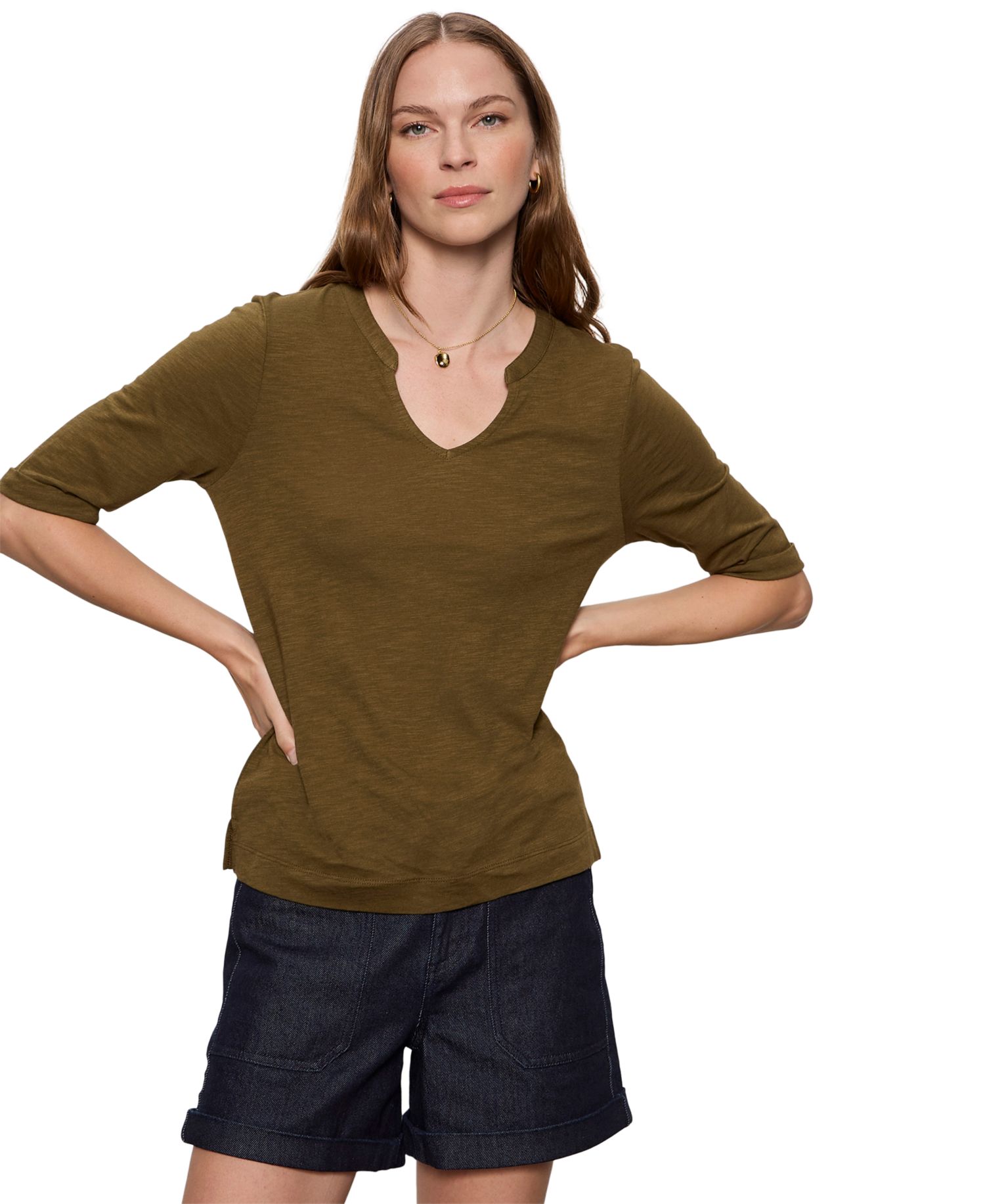 Women's Dolce Notch-Neck T-Shirt