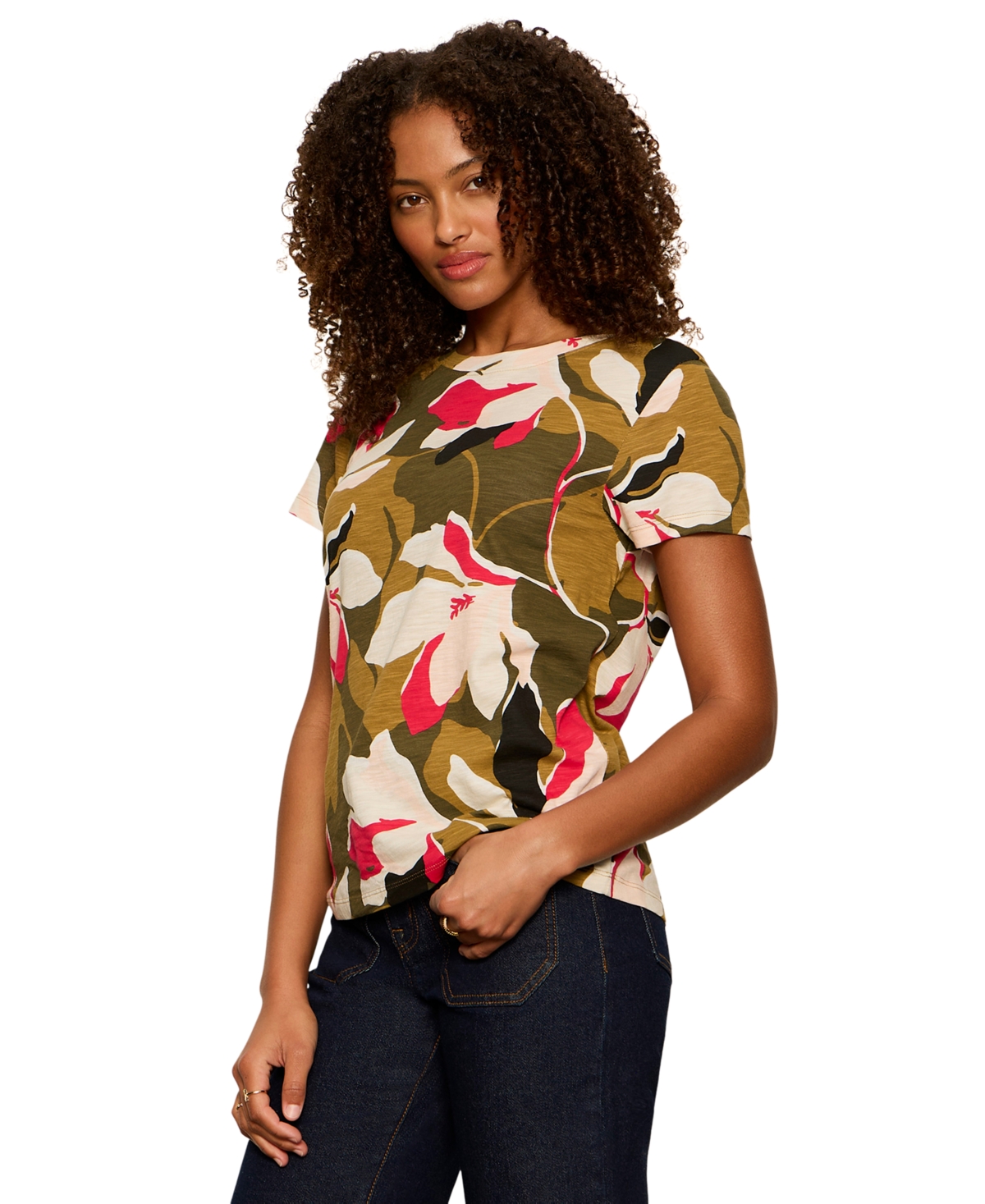Sanctuary Petite Crewneck Short-Sleeve T-Shirt