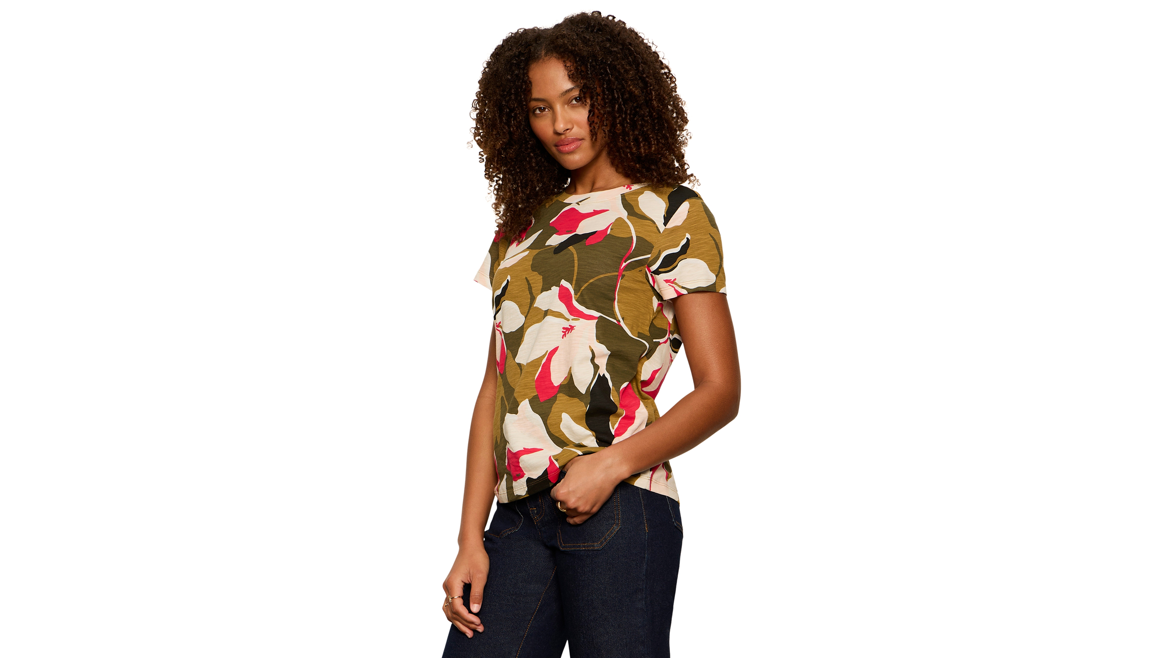 Sanctuary Petite Crewneck Short-Sleeve T-Shirt