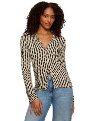 Women's Juno Long-Sleeve Slinky Button-Up Shirt