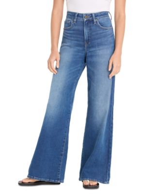 Petite Soft Tech Good Waist Palazzo Jeans