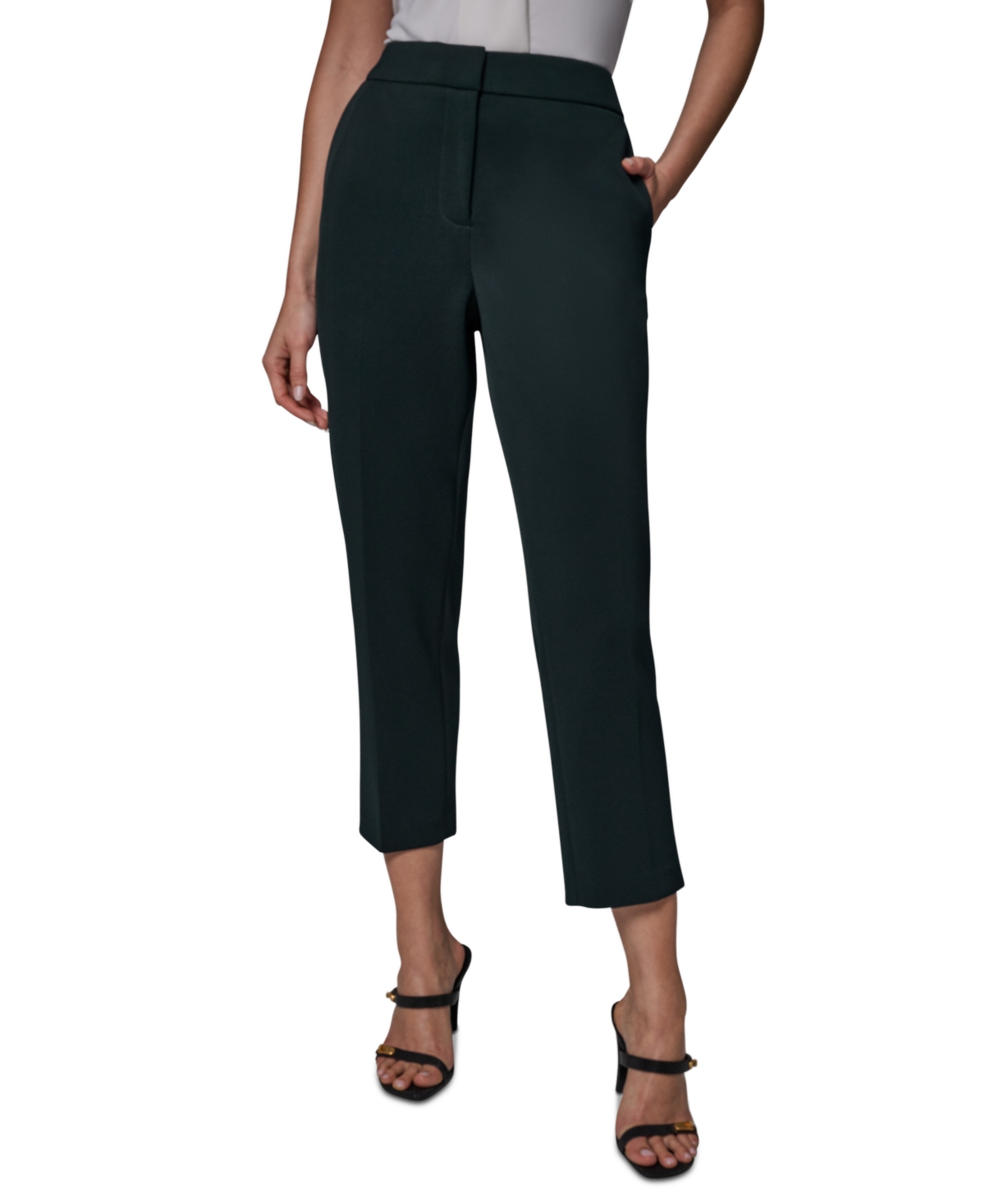 Donna Karan New York Women's Mid-Rise Ankle Pants
