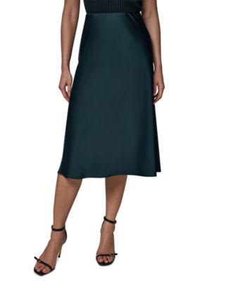 Women's Bias A-Line Midi Skirt