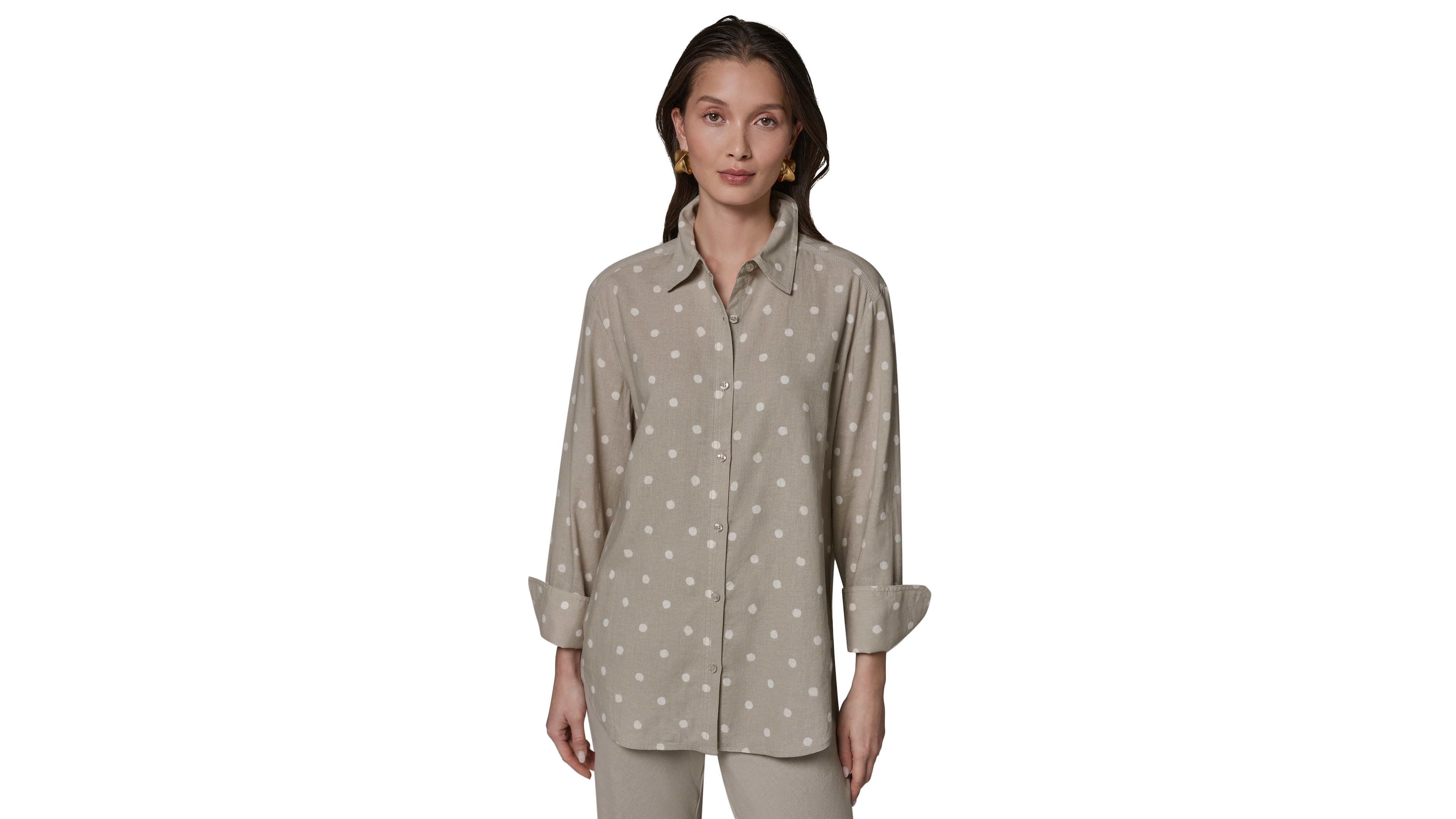 Donna Karan Weekend Women's Long-Sleeve Button-Down Shirt