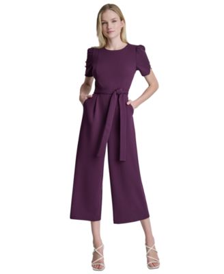 Women's Crewneck Short-Sleeve Jumpsuit