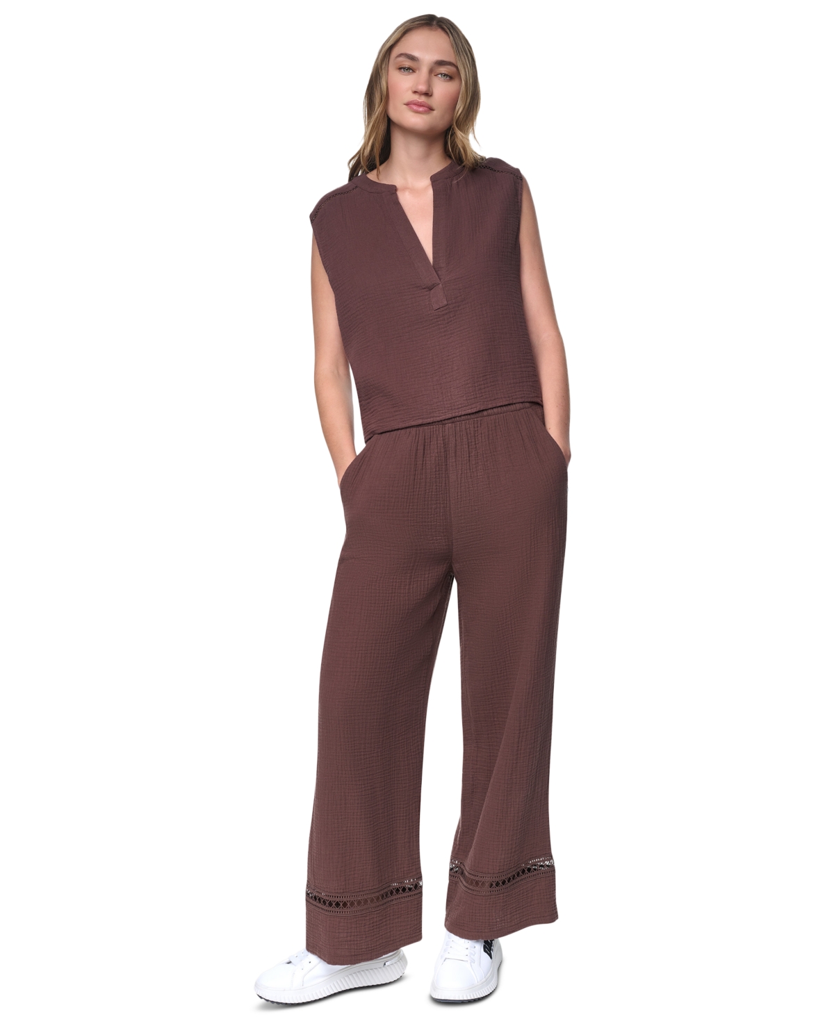 Dkny Jeans Women's V-Neck Sleeveless Top
