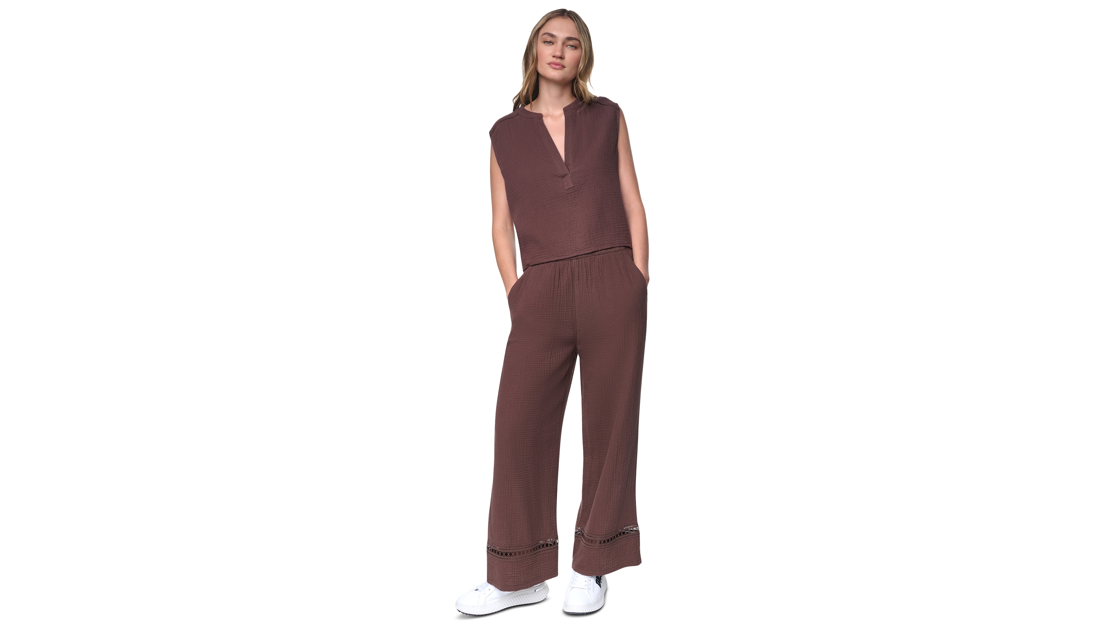Dkny Jeans Women's V-Neck Sleeveless Top
