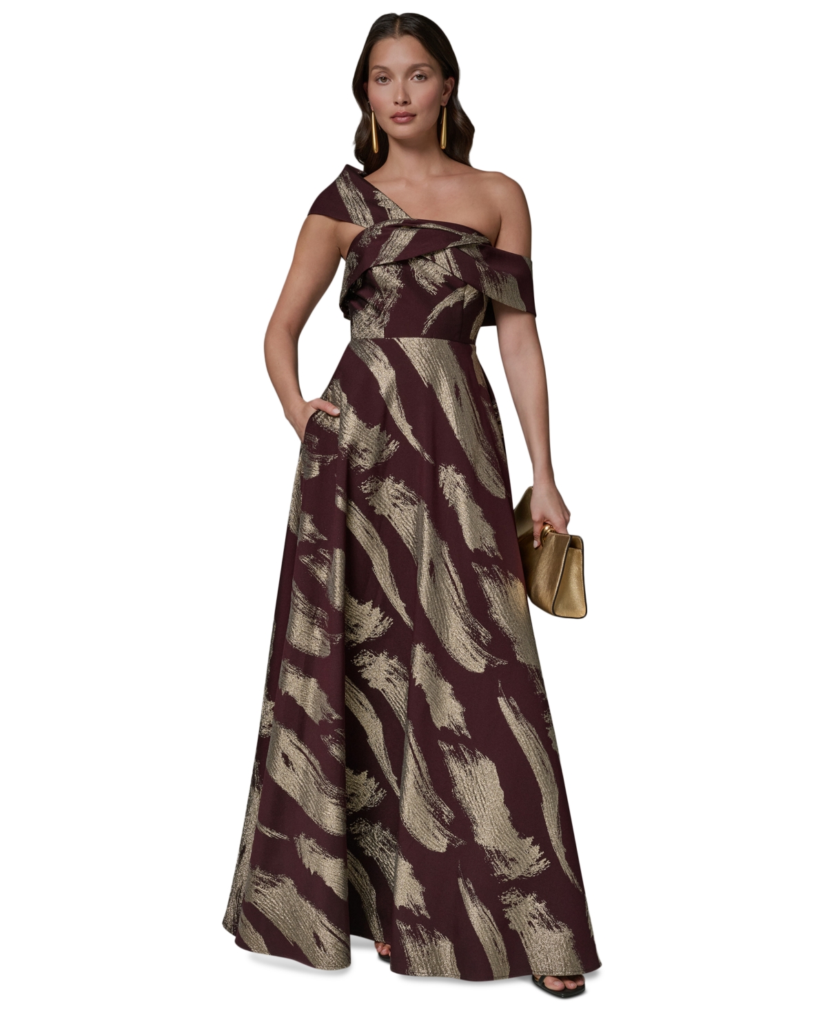 Donna Karan New York Women's One-Shoulder Evening Gown