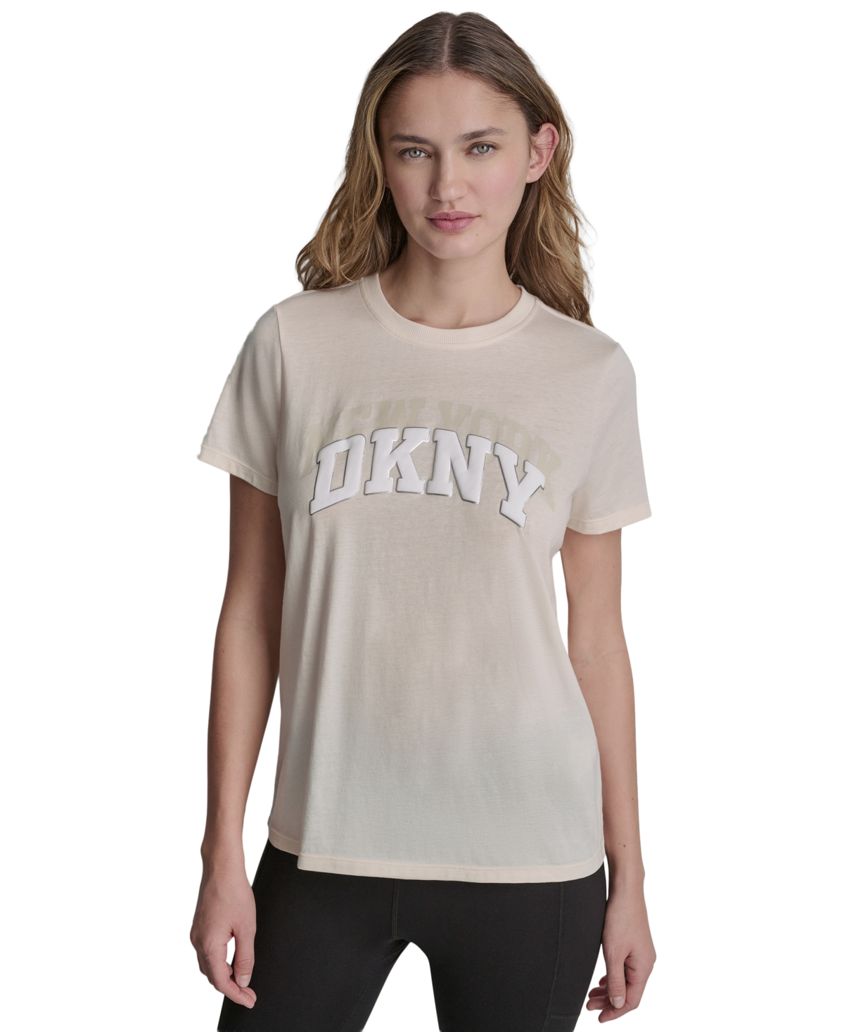 Dkny Sport Women's Varsity Logo Crewneck T-Shirt