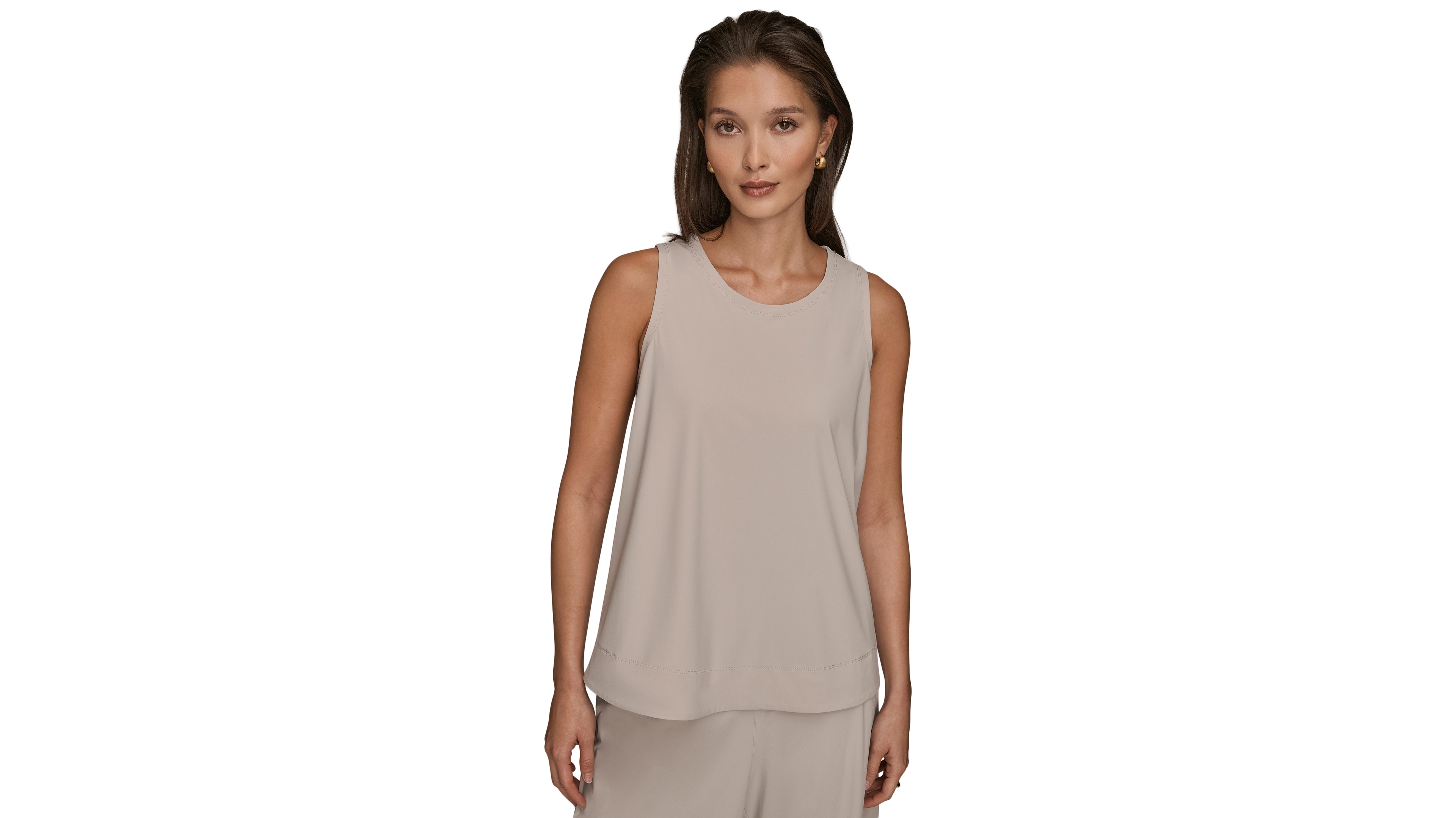 Donna Karan Weekend Women's Tricot Knit Sleeveless Top Clone