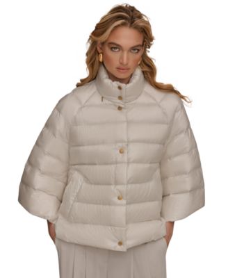 Women's Stand-Collar Down Puffer Cape