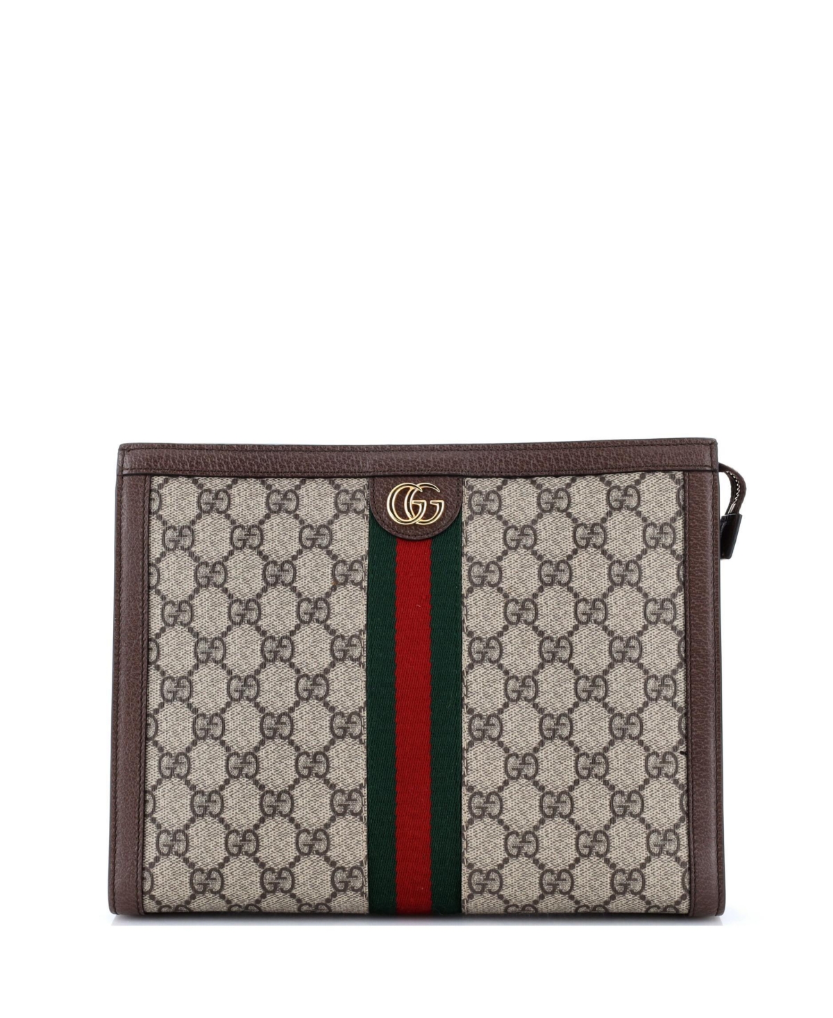 Pre-Owned Gucci Medium Ophidia Pouch Gg Coated Canvas