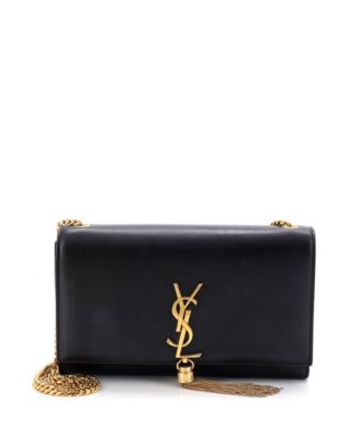 Medium Classic Monogram Tassel Crossbody Bag Leather