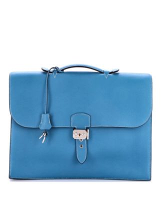 Pre-Owned Hermes 38 Sac a Depeches Bag Togo