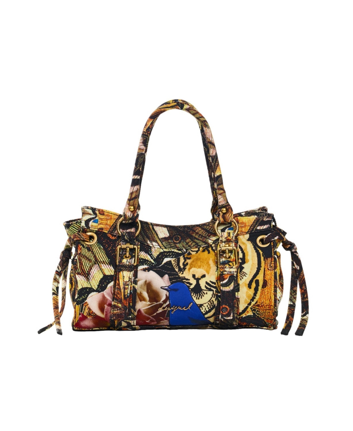 Desigual Women's medium printed bag m c lacroix - Camel