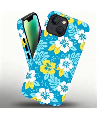 2-Layer Durable Phone Case Compatible with Apple iPhone 16 Hibiscus Escape