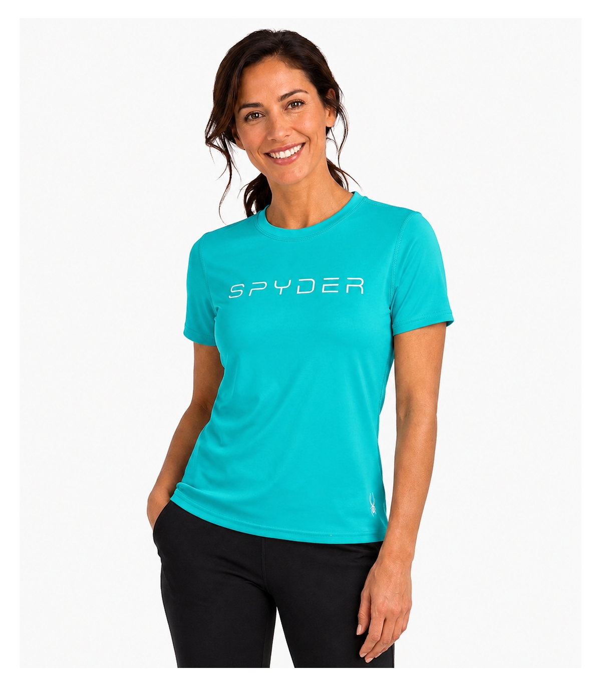Spyder Women's Scoop Neck Active Short-Sleeve T-Shirt