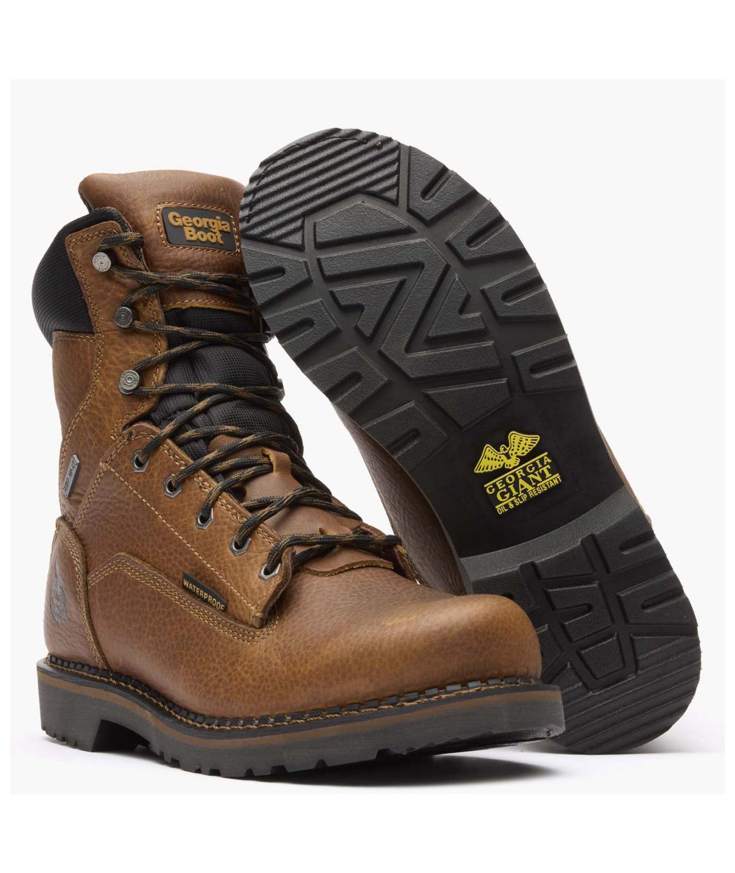 Мужские ботинки GEORGIA BOOT Georgia Giant Revamp 8" Waterproof Work Boot, цвет: Коричневый — фото 5
