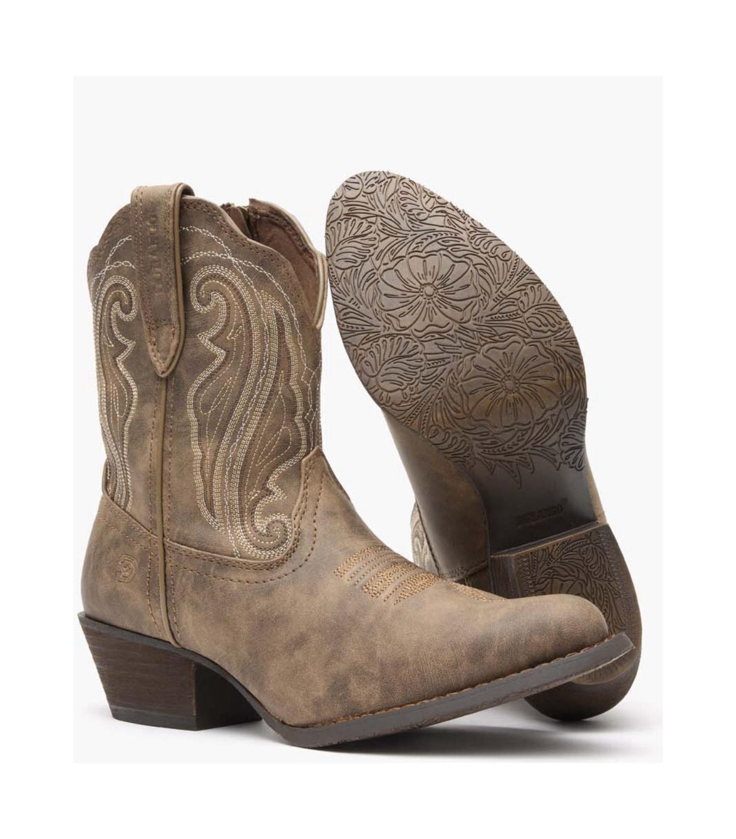 Crush by Women's Distressed Shortie Western Boot