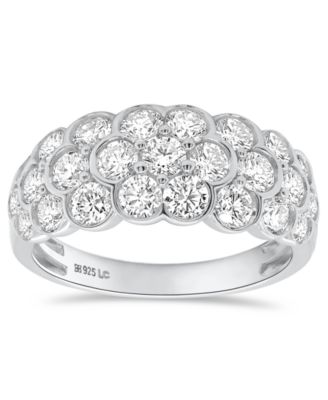 Lab-Grown Diamond Statement Ring (2 ct. t.w.) in Sterling Silver (Also in 14k Gold-Plated Sterling Silver)