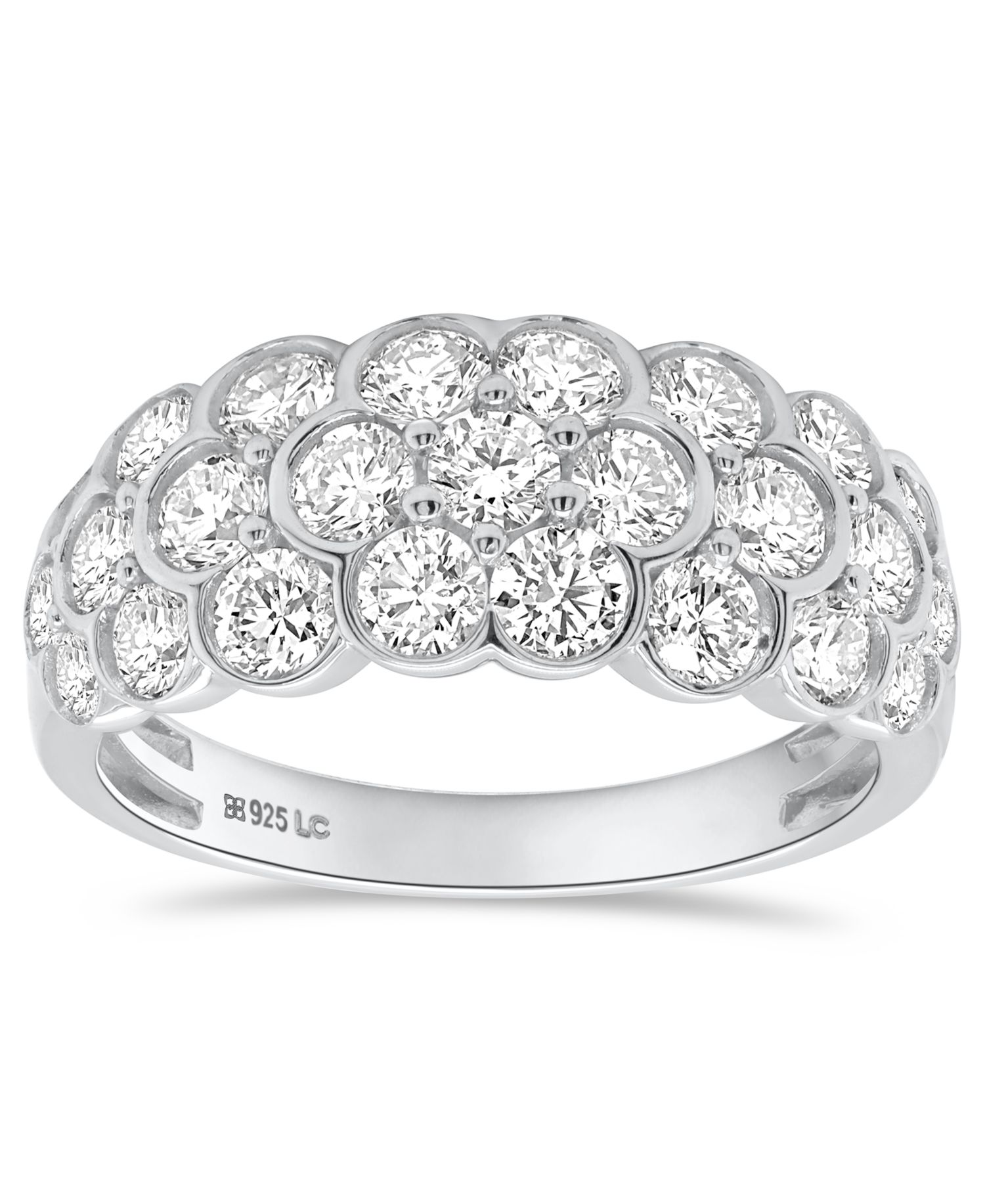 Lab-Grown Diamond Statement Ring (2 ct. t.w.) in Sterling Silver (Also in 14k Gold-Plated Sterling Silver)